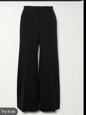Theory Wide-Leg Black Women's Pants (6)